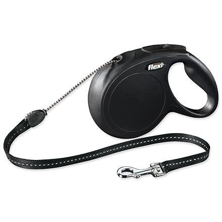 Vodítko FLEXI Classic NEW lanko 8 m/ 20 kg černá