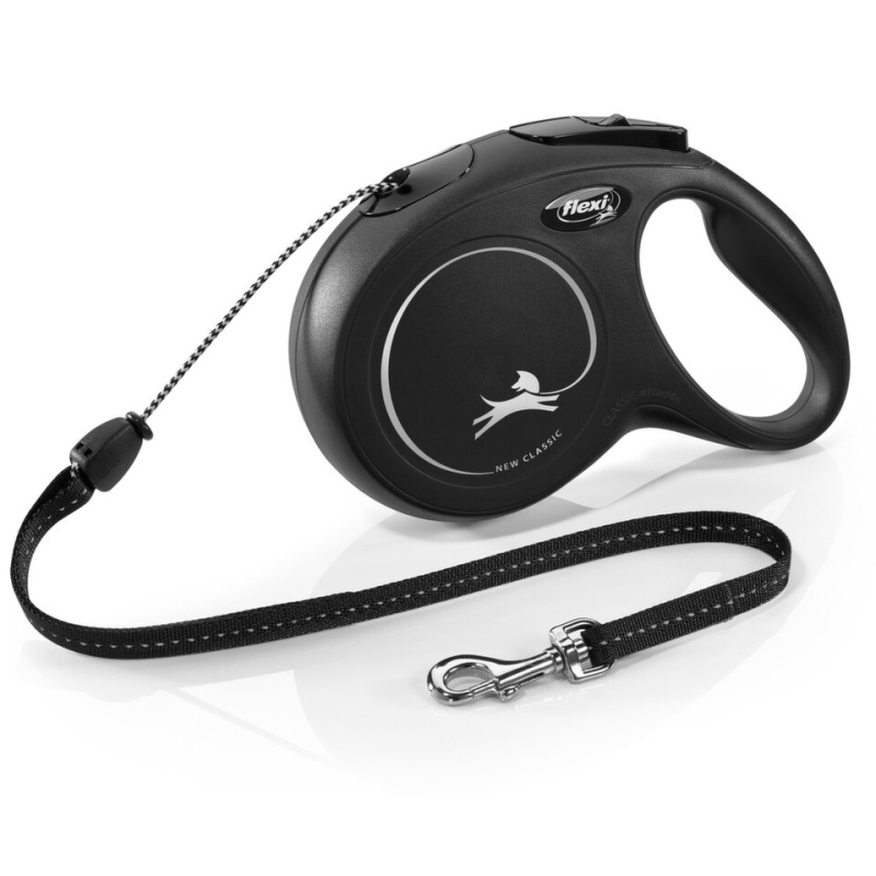 Vodítko FLEXI Classic NEW lanko 8 m/ 20 kg černá