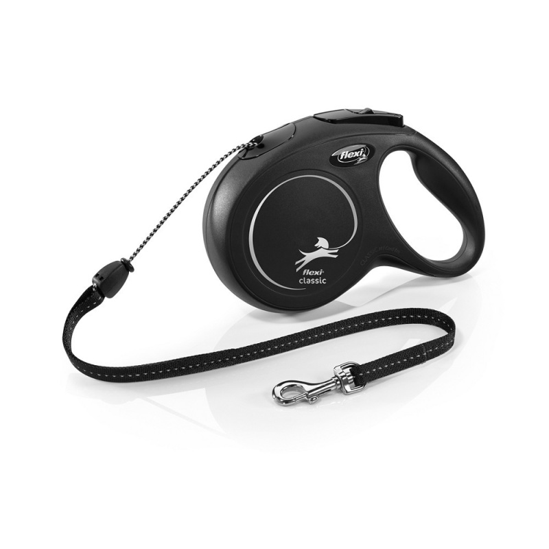 Vodítko FLEXI Classic NEW lanko 8 m/ 20 kg černá