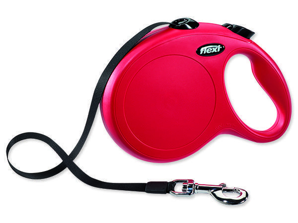 Vodítko FLEXI Classic NEW pásek 8 m/ 50 kg červená