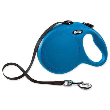 Vodítko FLEXI Classic NEW pásek 8 m/ 50 kg modrá