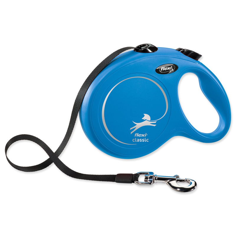 Vodítko FLEXI Classic NEW pásek 8 m/ 50 kg modrá