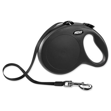 Vodítko FLEXI Classic NEW pásek 8 m/ 50 kg černá