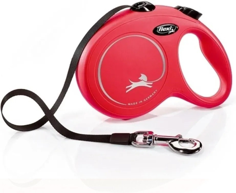 Vodítko FLEXI Classic NEW pásek 3 m/ 12 kg červená