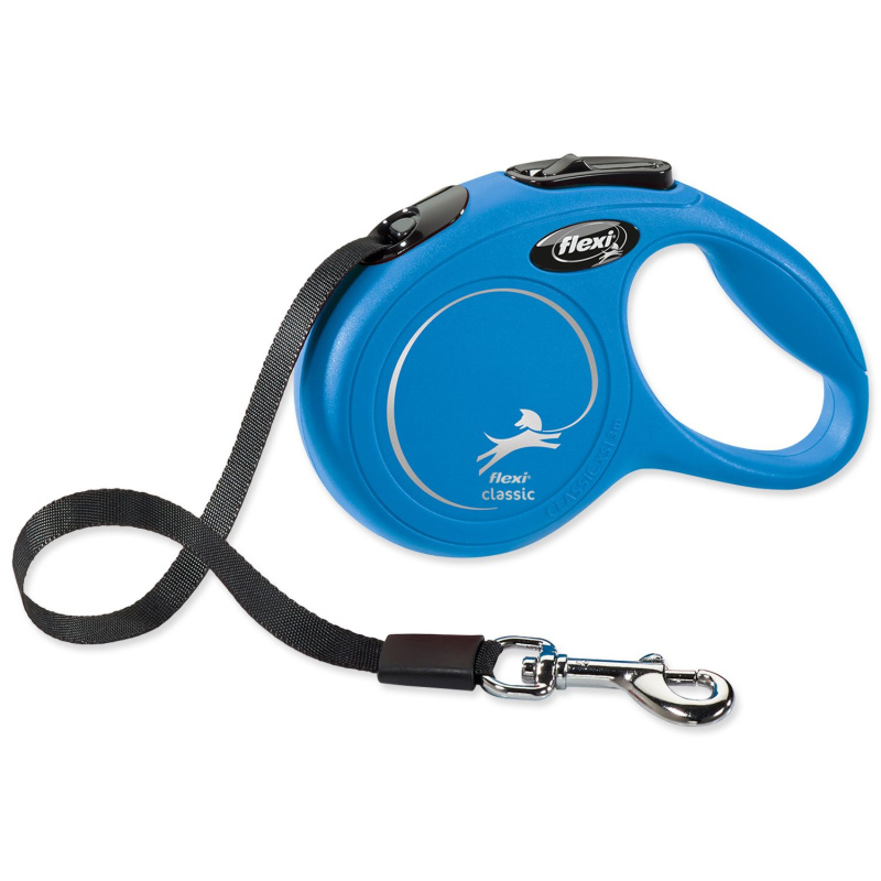 Vodítko FLEXI Classic NEW pásek 3 m/ 12 kg modrá