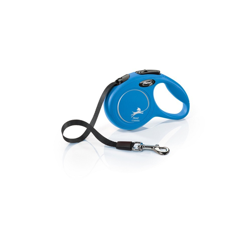 Vodítko FLEXI Classic NEW pásek 3 m/ 12 kg modrá