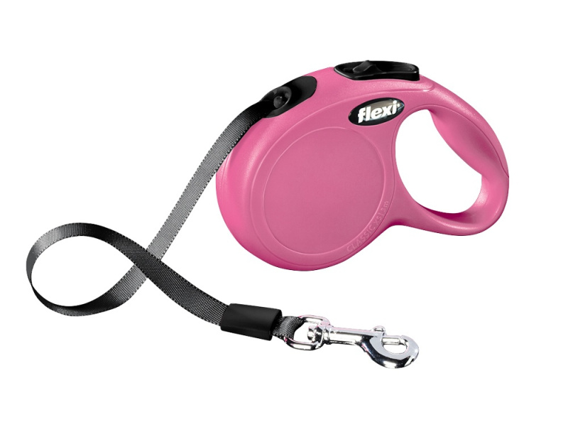 flexi Classic XS pásek 3m/12kg růžová