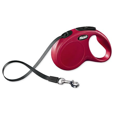 Vodítko FLEXI Classic NEW pásek 5 m/ 15 kg červená