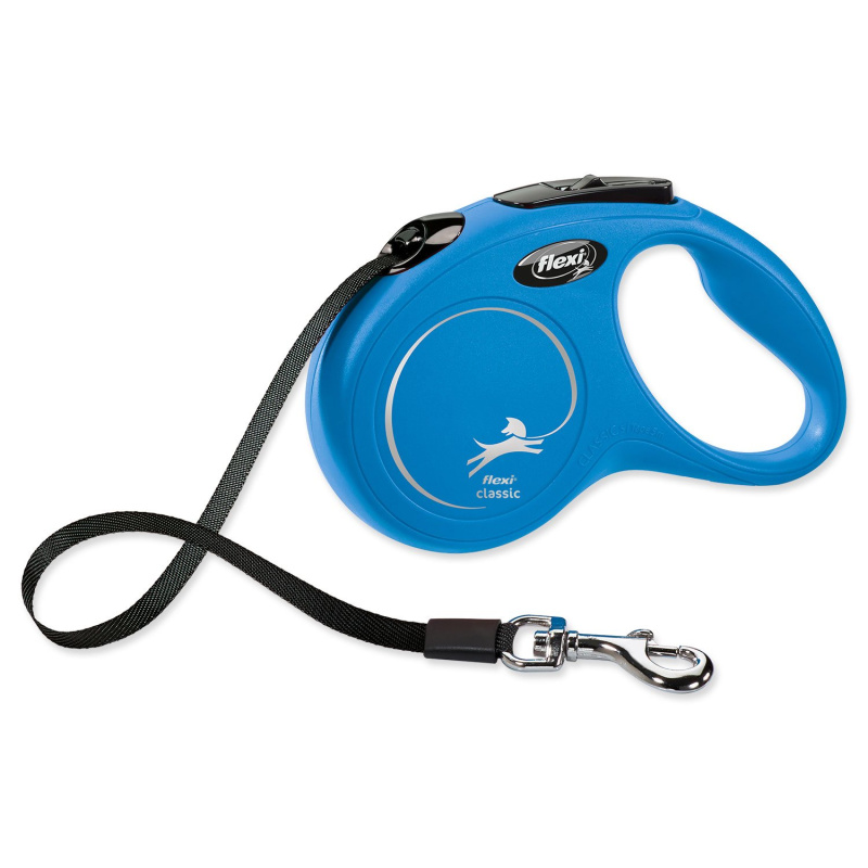 Vodítko FLEXI Classic NEW pásek 5 m/ 15 kg modrá