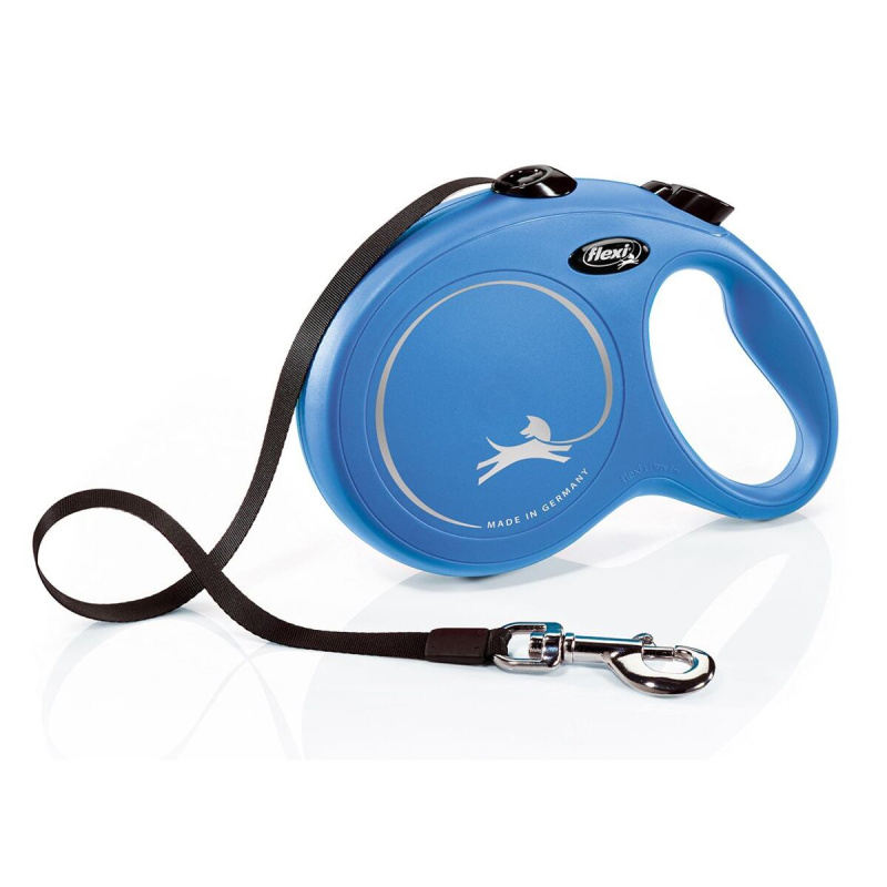 Vodítko FLEXI Classic NEW pásek 5 m/ 15 kg modrá