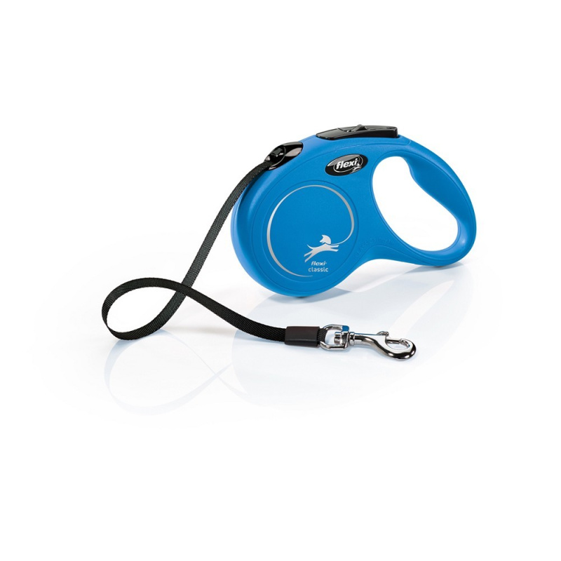 Vodítko FLEXI Classic NEW pásek 5 m/ 15 kg modrá