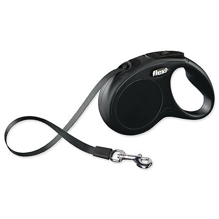 Vodítko FLEXI Classic NEW pásek 5 m/ 15 kg černá