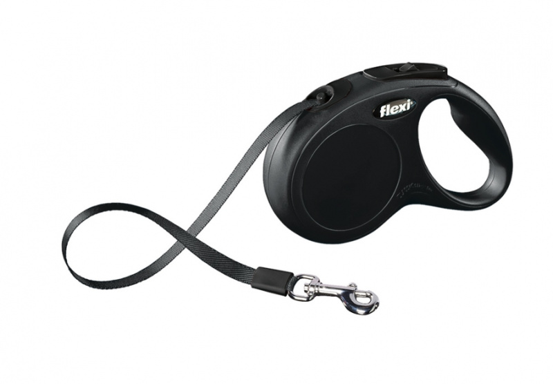 Vodítko FLEXI Classic NEW pásek 5 m/ 15 kg černá