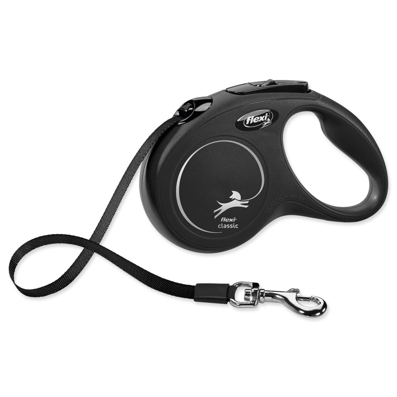 Vodítko FLEXI Classic NEW pásek 5 m/ 15 kg černá