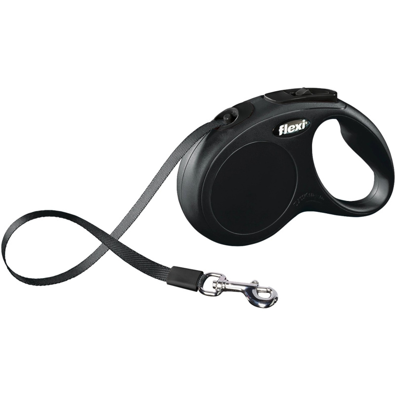 Vodítko FLEXI Classic NEW pásek 5 m/ 15 kg černá