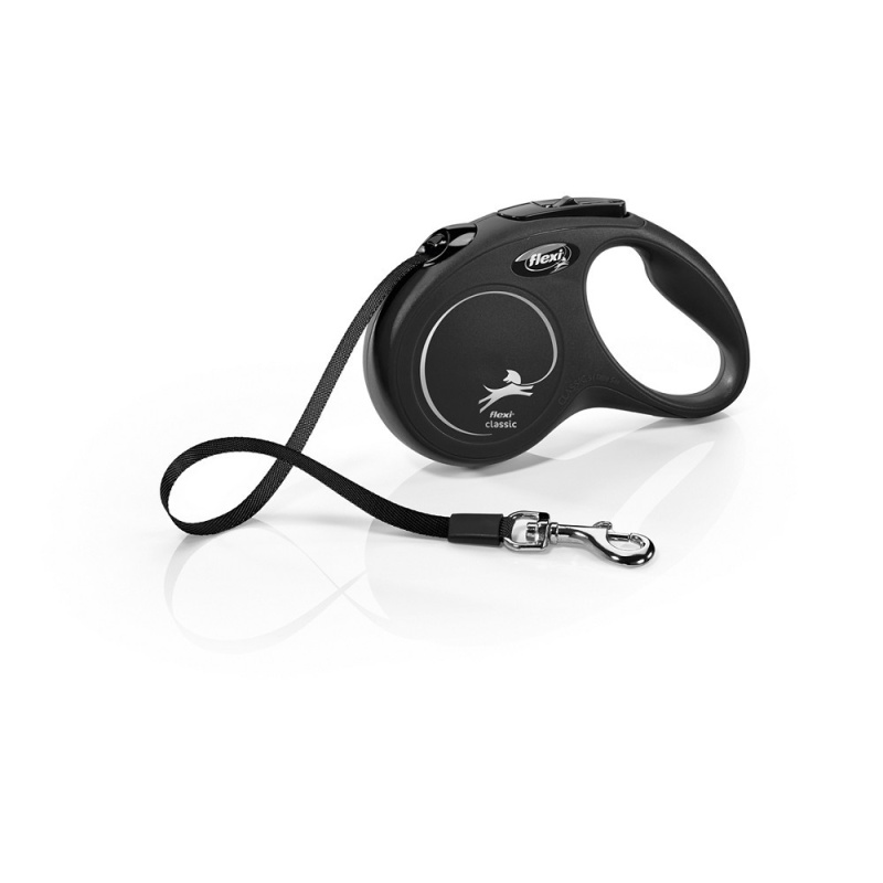Vodítko FLEXI Classic NEW pásek 5 m/ 15 kg černá
