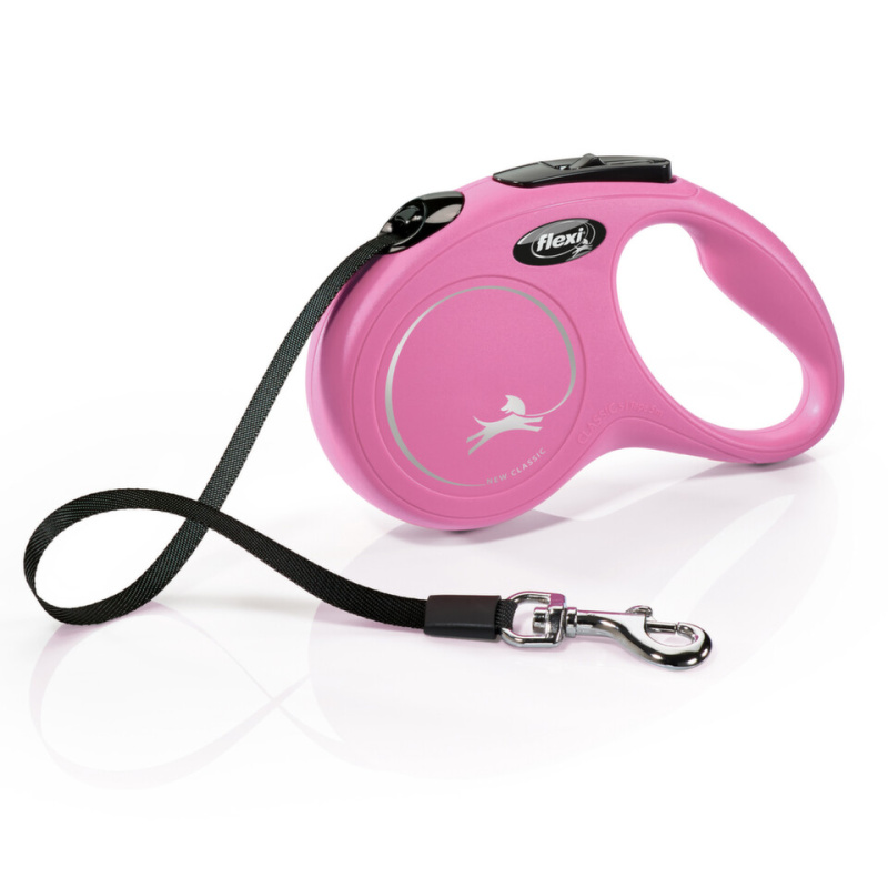 flexi Classic S pásek 5m/15kg růžová