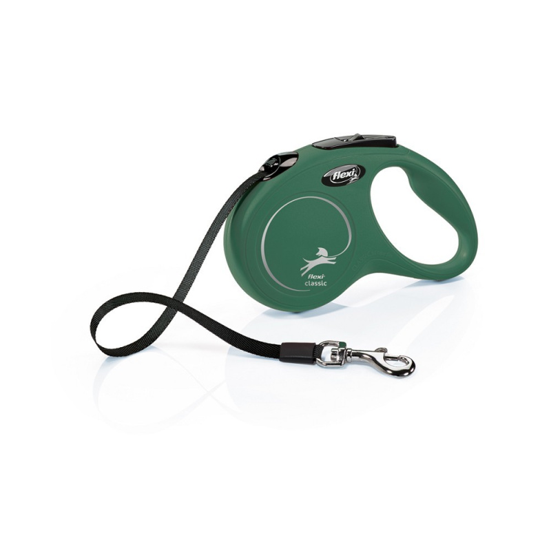 flexi Classic S pásek 5m/15kg olivová