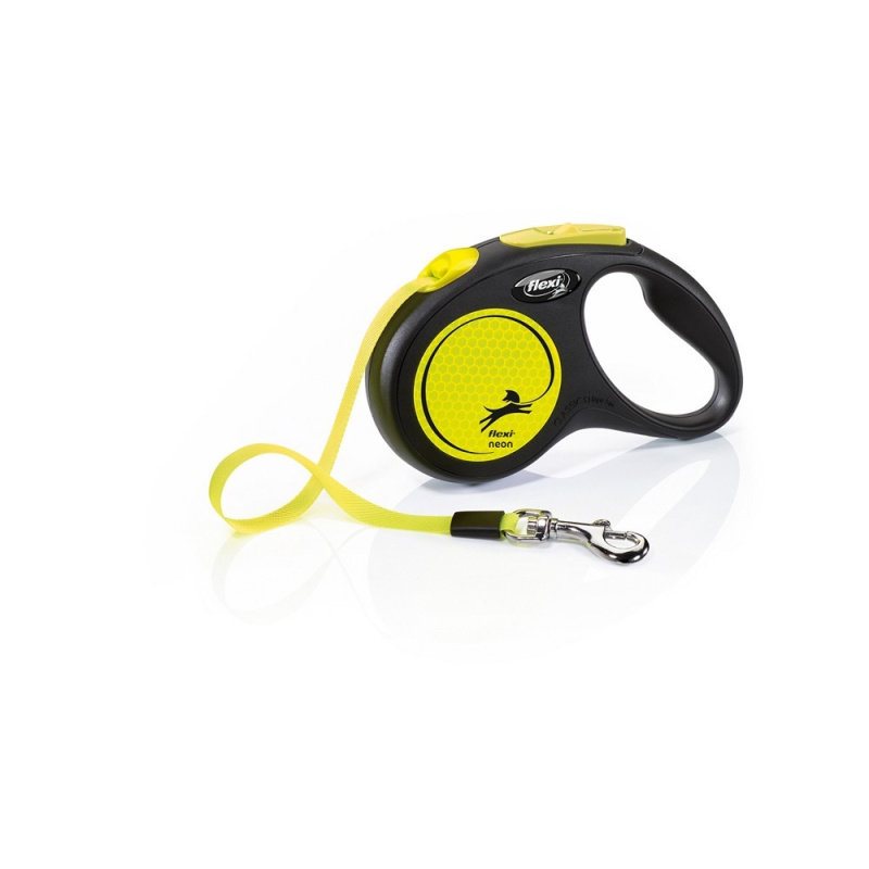 Vodítko FLEXI Neon pásek NEW S 5 m/15 kg