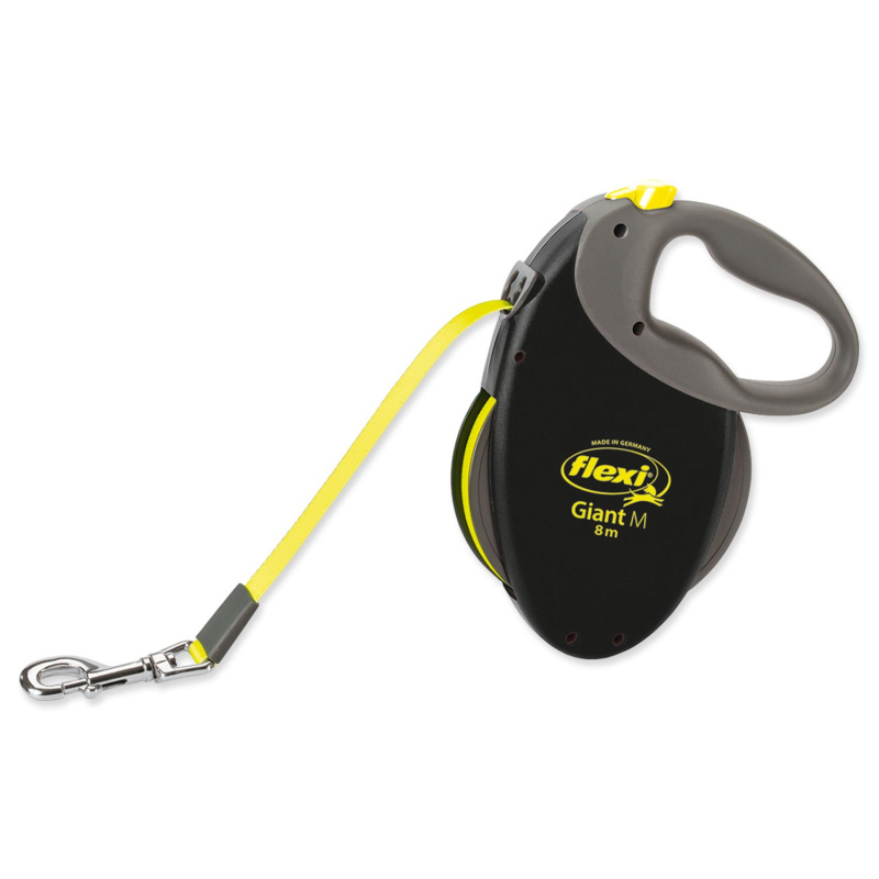 Vodítko FLEXI Giant  Pásek neon M -  8m/ 25 kg