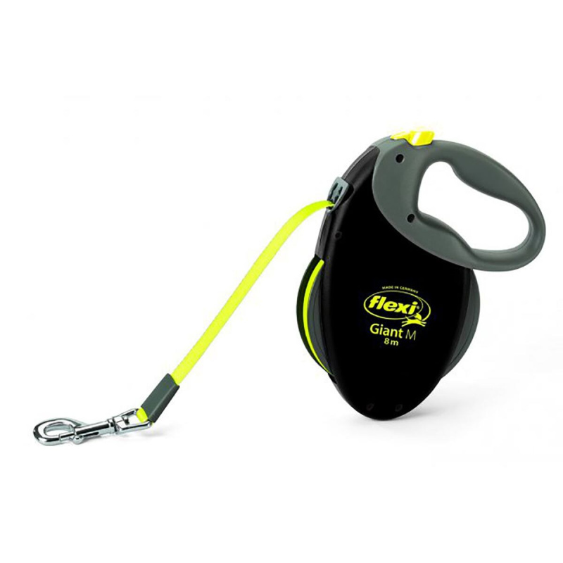 Vodítko FLEXI Giant  Pásek neon M -  8m/ 25 kg