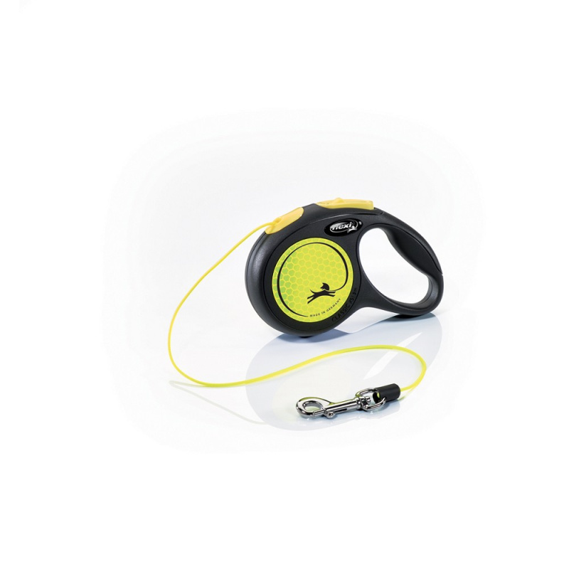 Vodítko FLEXI New Neon lanko XS 3 m