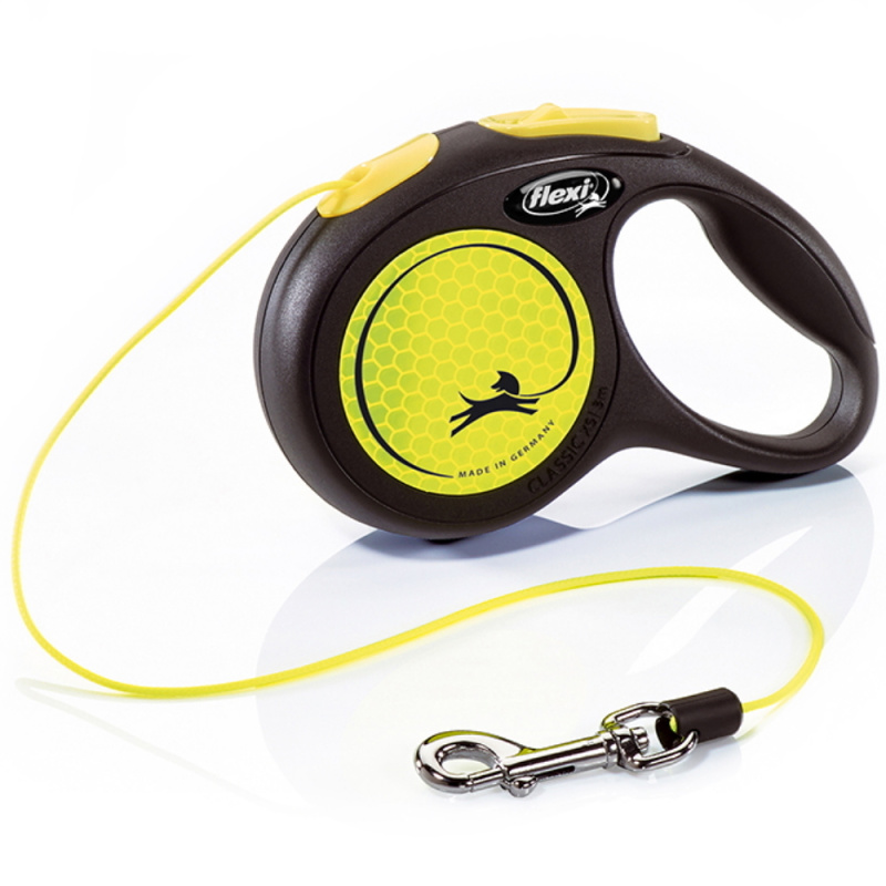 Vodítko FLEXI Neon Lanko NEW M 5 m/20 kg