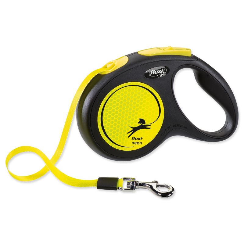 Vodítko FLEXI Neon pásek NEW M 5 m/25 kg