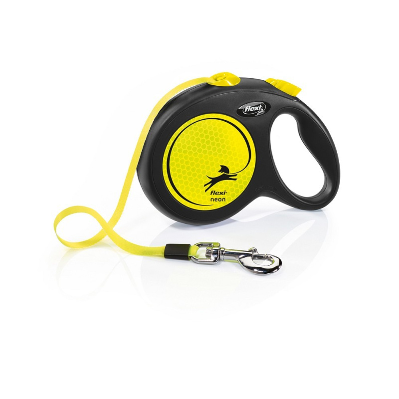 Vodítko FLEXI Neon pásek NEW L 5 m/50 kg