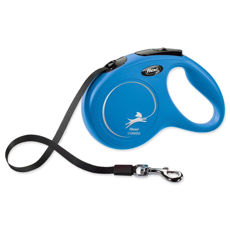 Vodítko FLEXI Classic NEW pásek 5 m/ 25 kg modrá