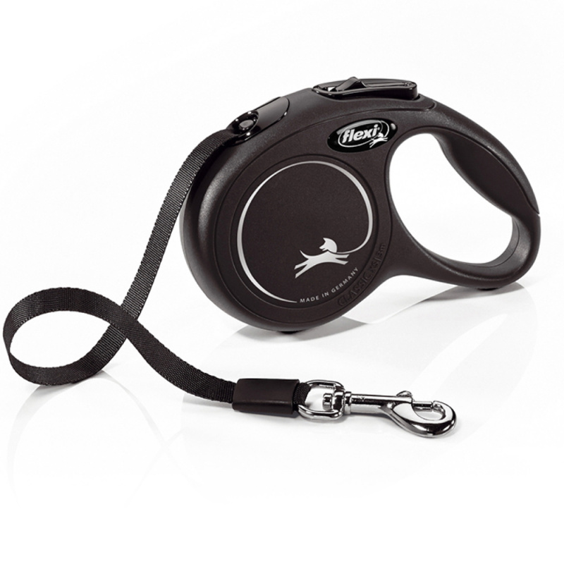 Vodítko FLEXI Classic NEW pásek 5 m/ 25 kg černá