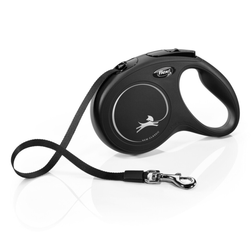 Vodítko FLEXI Classic NEW pásek 5 m/ 25 kg černá