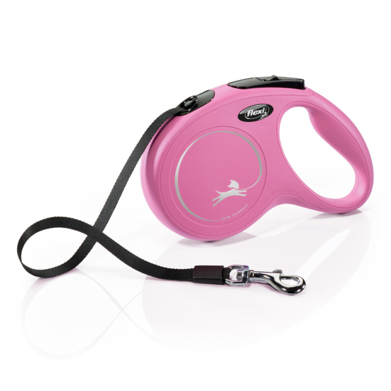 Vodítko FLEXI Classic NEW pásek 5 m/ 25 kg růžová
