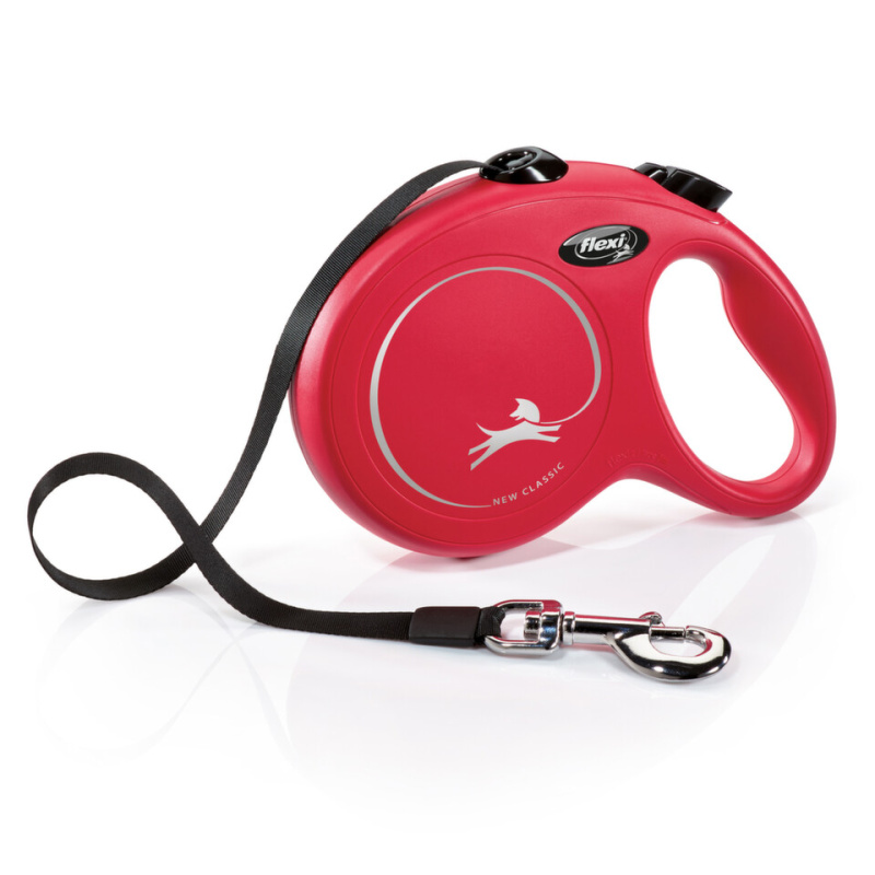 Vodítko FLEXI Classic NEW pásek 5 m/ 50 kg červená