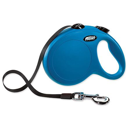 Vodítko FLEXI Classic NEW pásek 5 m/ 50 kg modrá