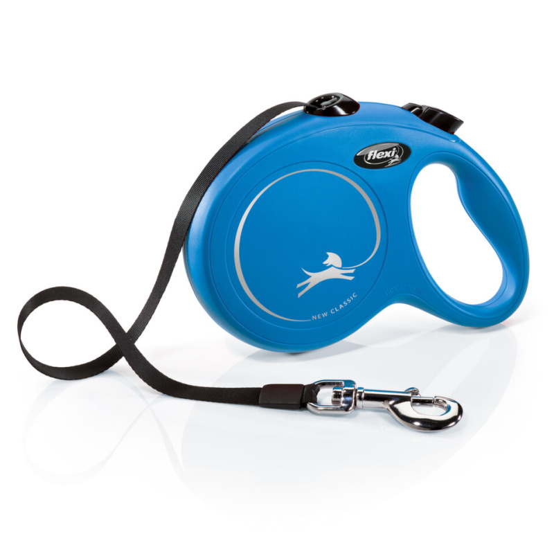 Vodítko FLEXI Classic NEW pásek 5 m/ 50 kg modrá