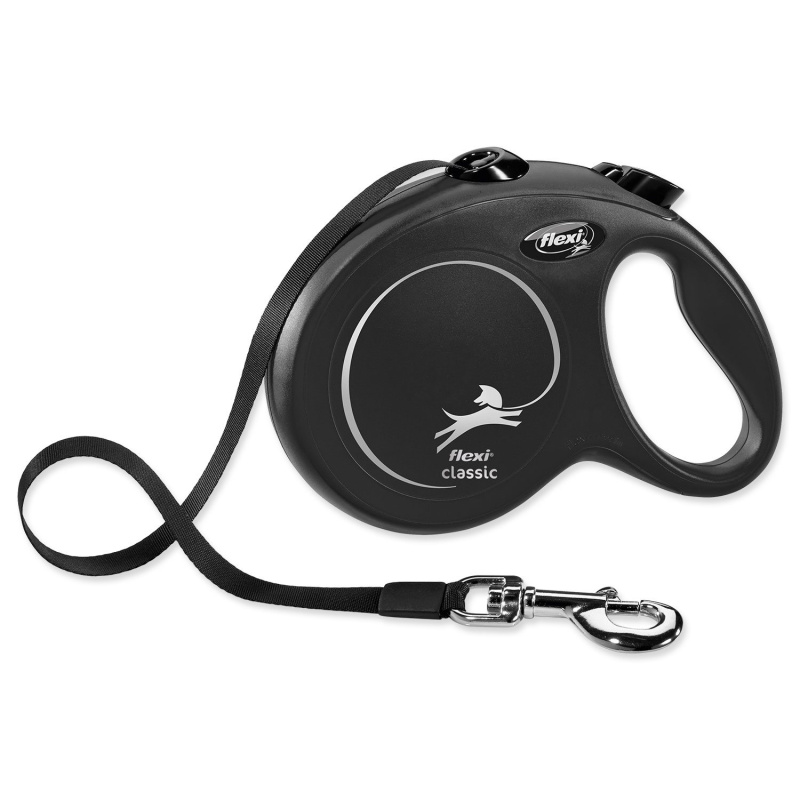 Vodítko FLEXI Classic NEW pásek 5 m/ 50 kg černá
