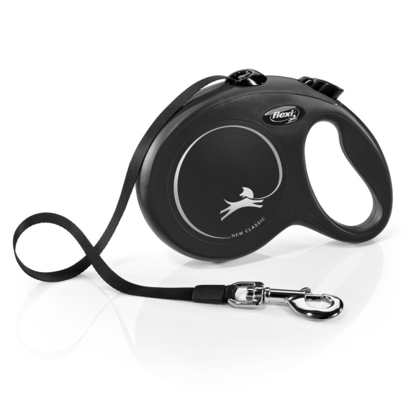 Vodítko FLEXI Classic NEW pásek 5 m/ 50 kg černá