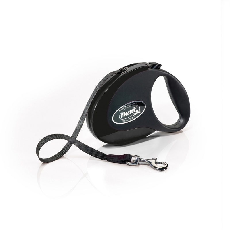 Vodítko FLEXI Style M pásek 5m/25kg černá NEW