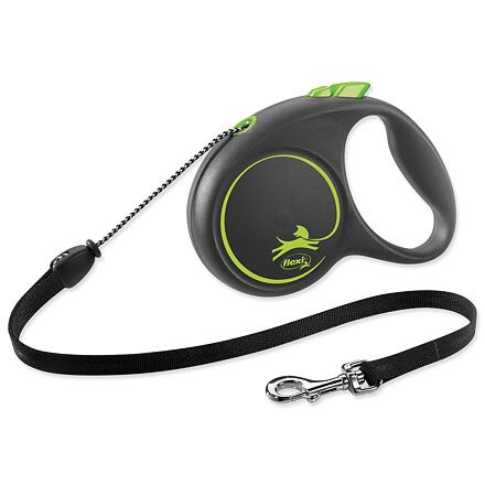 Vodítko FLEXI Black Design M lanko 5m/20kg zelená NEW