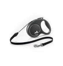 Vodítko FLEXI Black Design M lanko 5m/20kg modrá NEW
