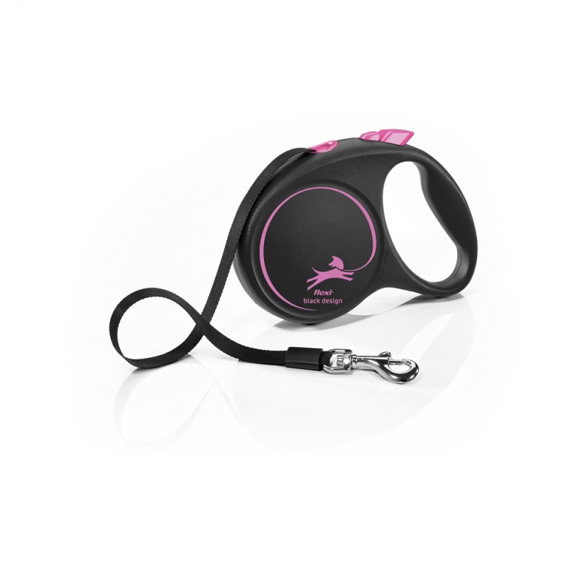 Flexi Black Design M pásek 5m/25kg růžová