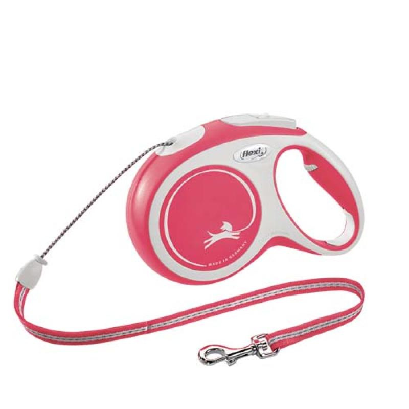 flexi Comfort M lanko 8m/20kg červená