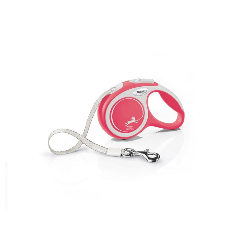 Vodítko FLEXI Comfort XS pásek 3m/12kg červená NEW