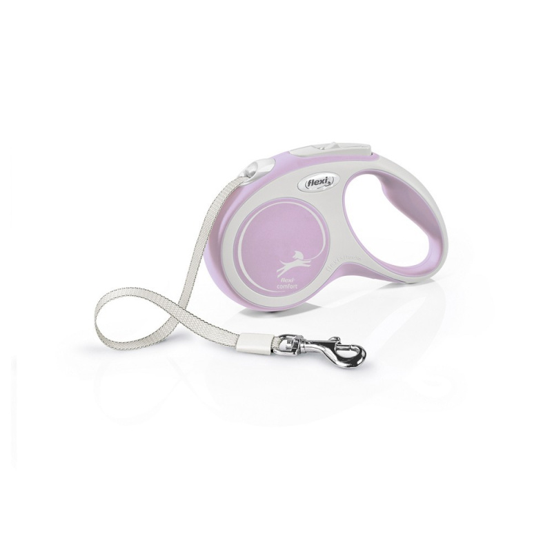 Vodítko FLEXI Comfort S pásek 5m/15kg růžová NEW