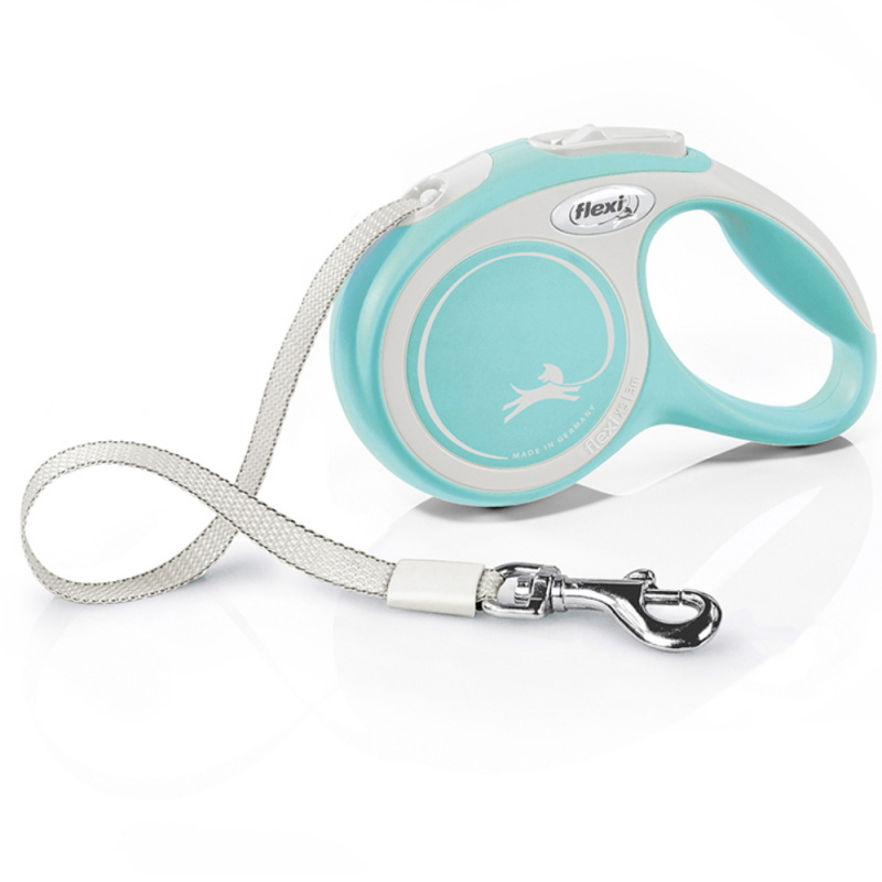Vodítko FLEXI Comfort S pásek 5m/15kg sv.modrá NEW