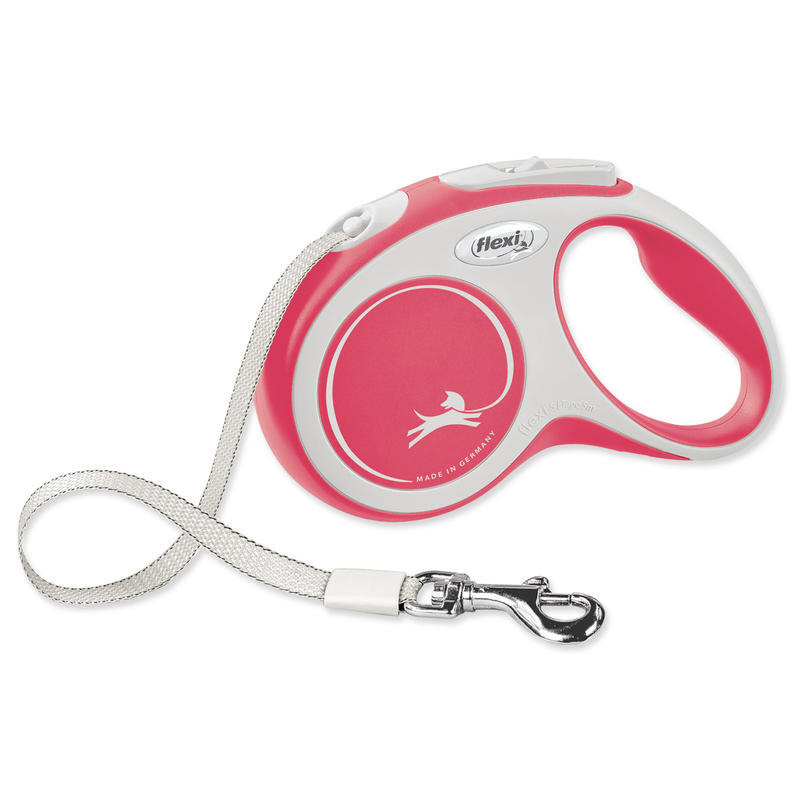 Vodítko FLEXI Comfort S pásek 5m/15kg červená NEW