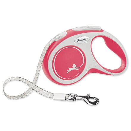 Vodítko FLEXI Comfort S pásek 5m/15kg červená NEW