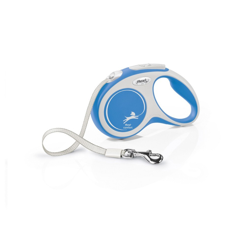 Vodítko FLEXI Comfort S pásek 5m/15kg modrá NEW