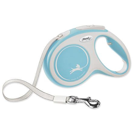 Vodítko FLEXI Comfort M pásek 5m/25kg sv.modrá NEW